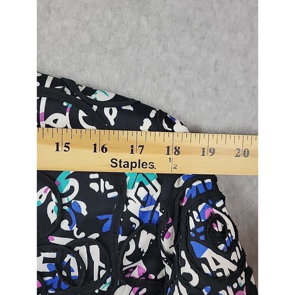 Trenz by Theresa Renz Colorful Raised Piping Open Front Jacket Women's Plus 1X - Picture 10 of 11